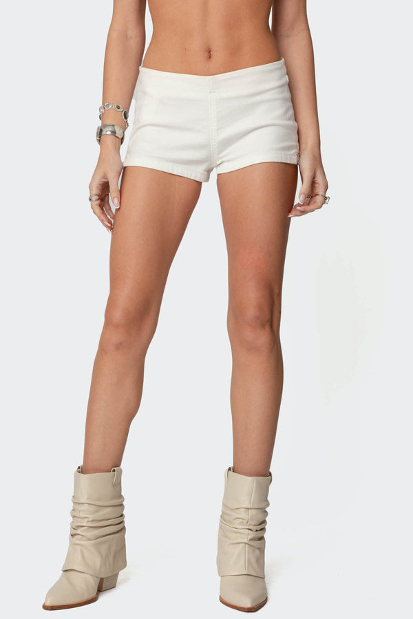 Dinah Denim Micro Shorts view 2