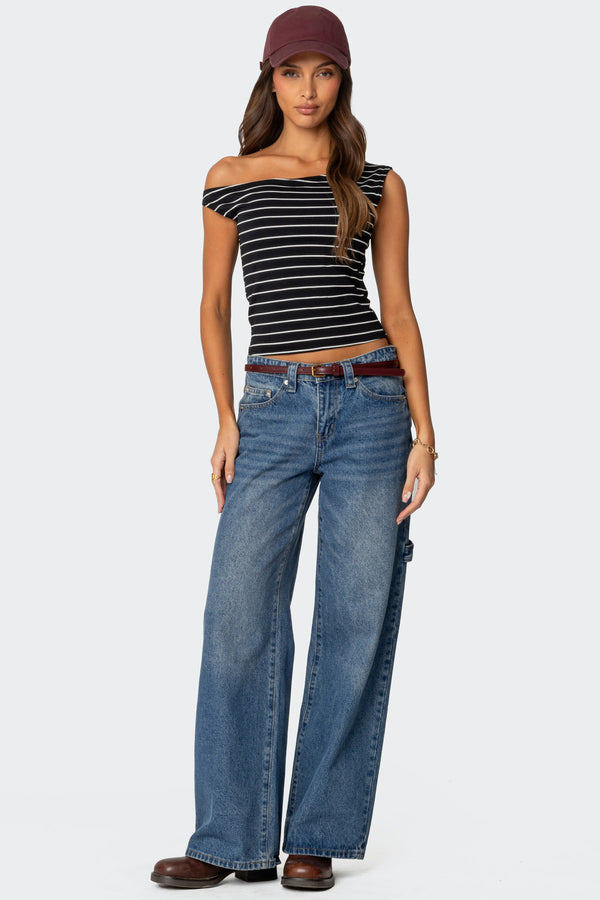 Keryn Striped Off Shoulder Top view 2