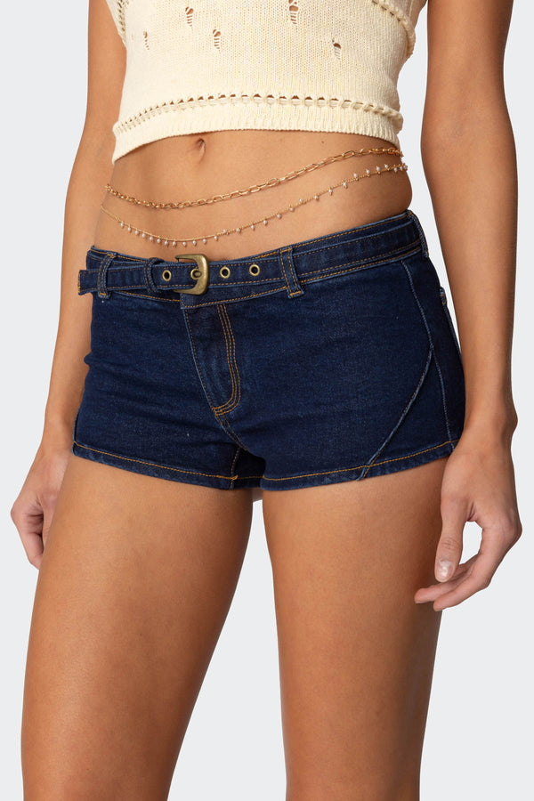 Layered Pearl Belly Chain view 1