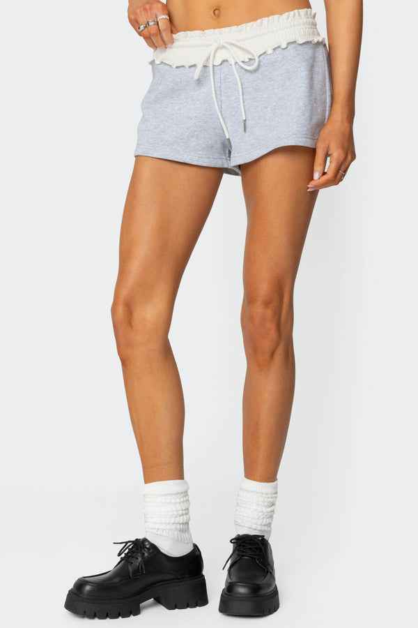 Isolde Scrunch Waist Sweat Shorts view 2