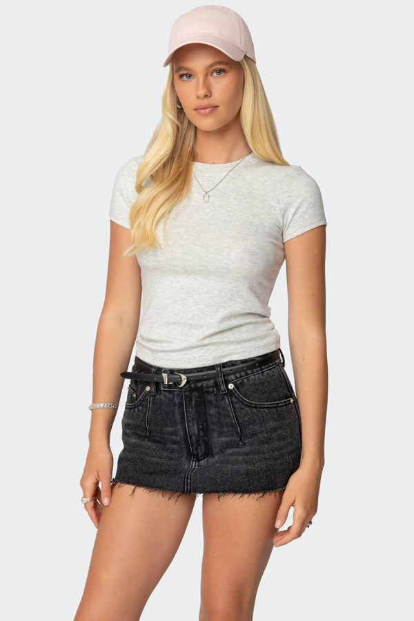 Daphney Ribbed T Shirt view 1