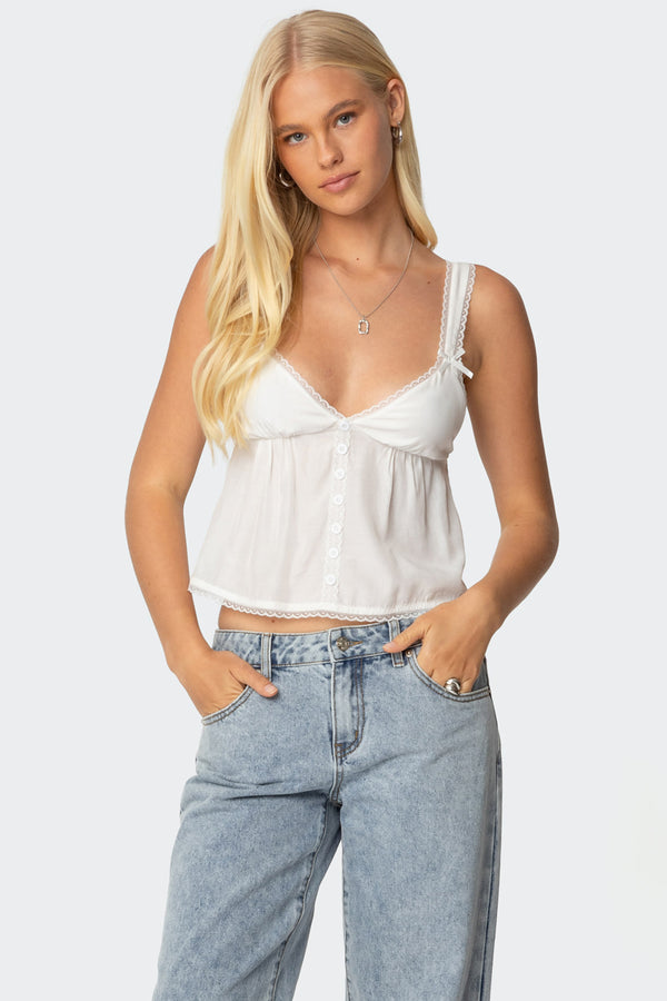 Andea Babydoll Tank Top view 1