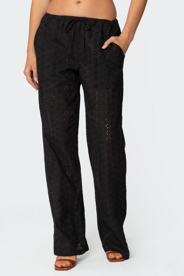 Lemon Lacey Cotton Pants view 2