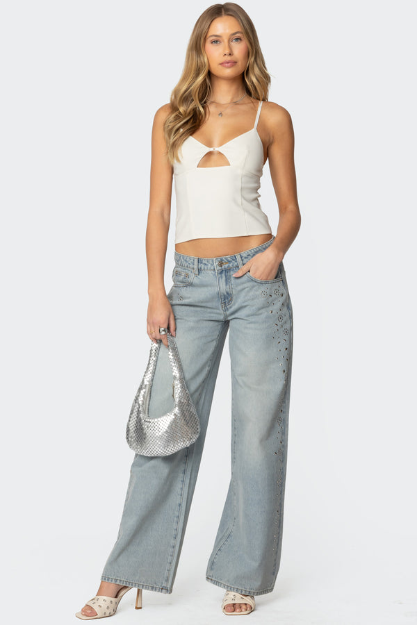 Liana Cut Out Tank Top view 2