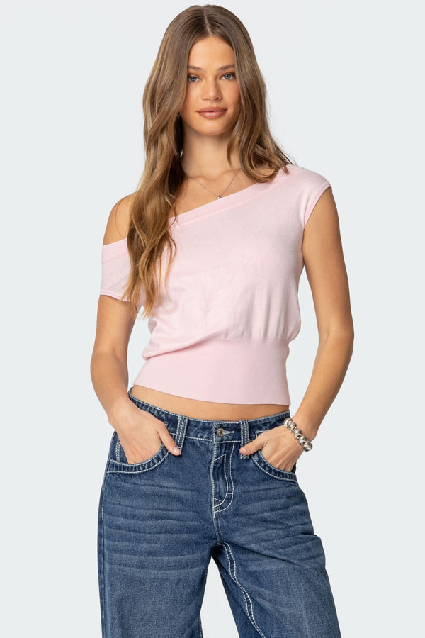 Michaela Off Shoulder Knit Top view 2