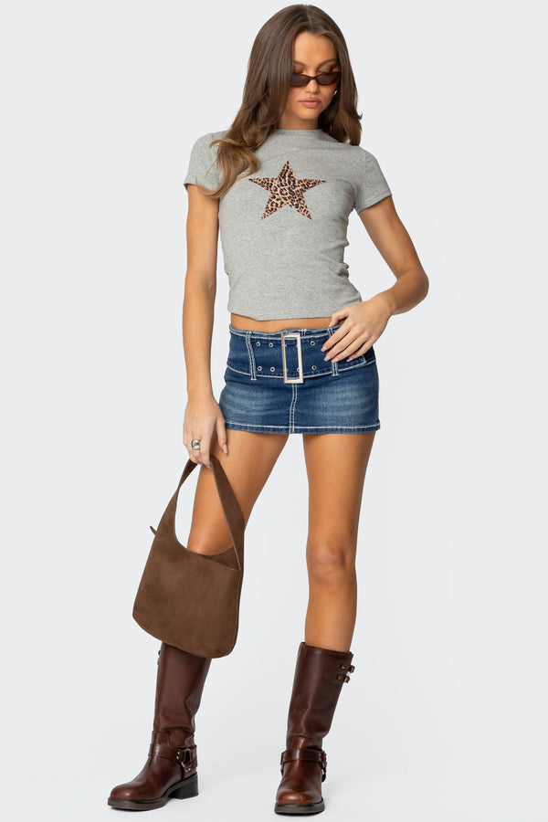 Narla Leopard Star T Shirt view 2
