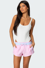 Evonne Backless Ribbed Bodysuit