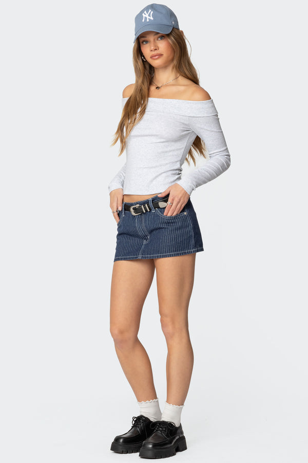 Claudie Fold Over Top view 2