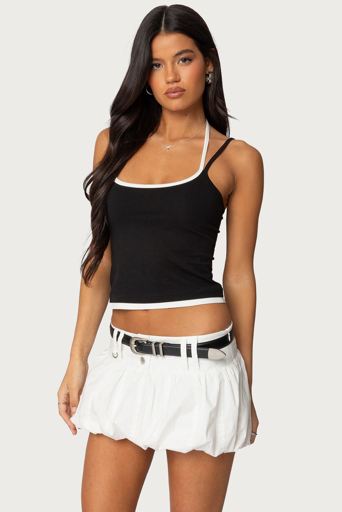Roya Layered Halter Tank Top