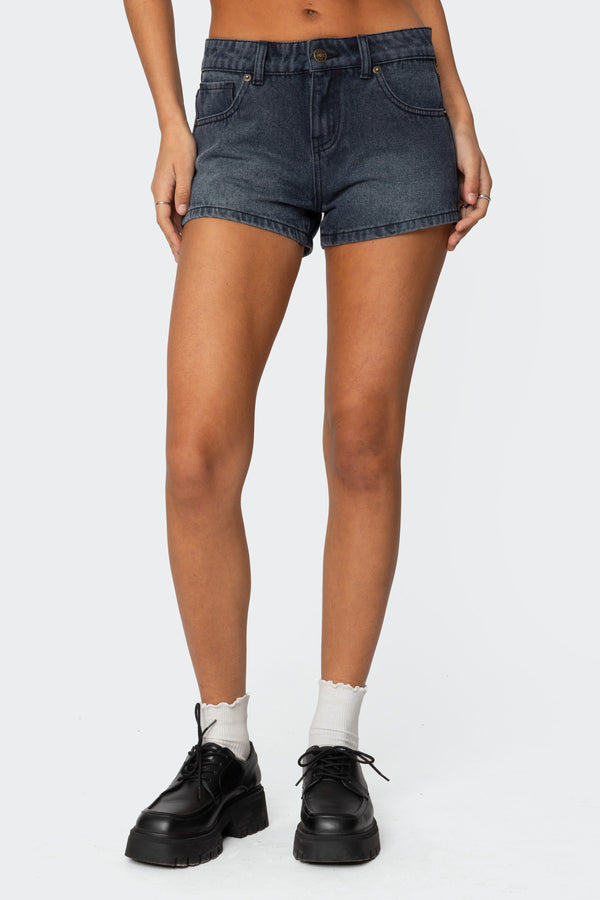 Siobhan Mid Rise Denim Shorts view 2