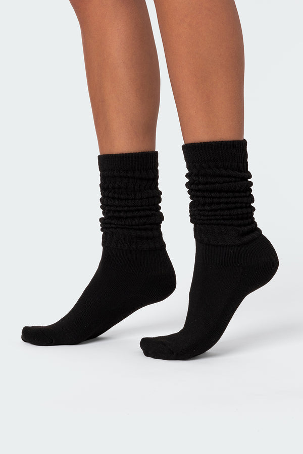 Slouchy Scrunch Socks view 1