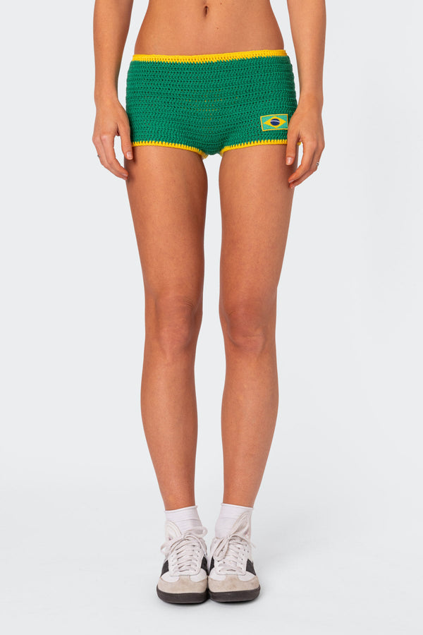 Brasil Crochet Shorts view 2