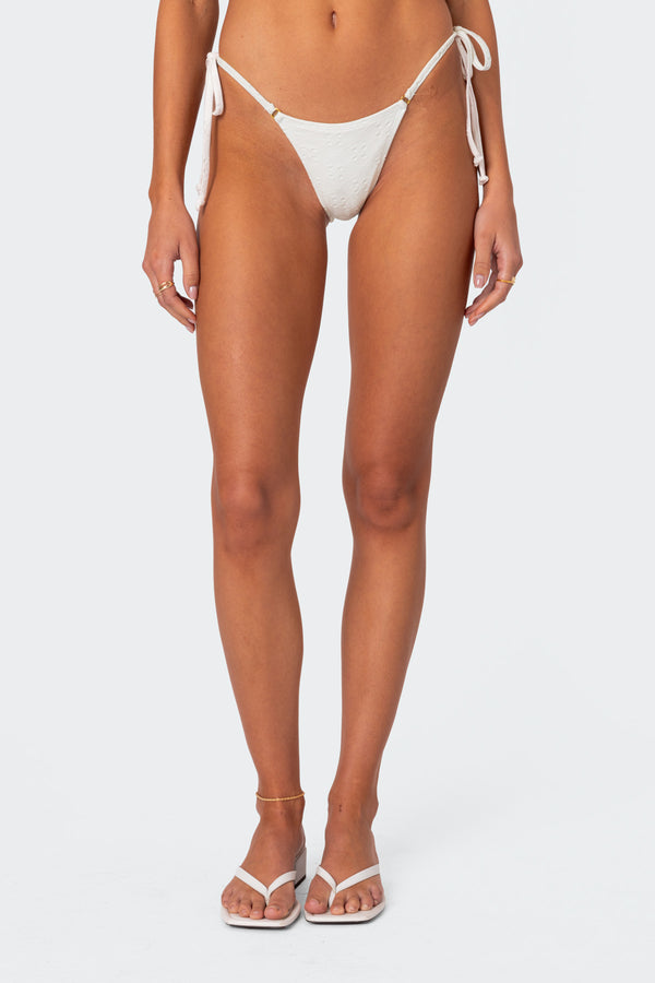 Eyelet String Bikini Bottom view 2
