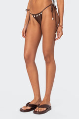 Puka Charm String Bikini Bottom