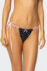 Leigh Polka Dot String Bikini Bottom
