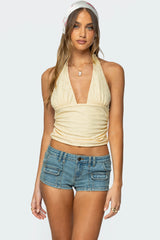 Halliday Eyelet Halter Top