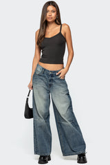 Aspyn V Neck Ribbed Tank Top