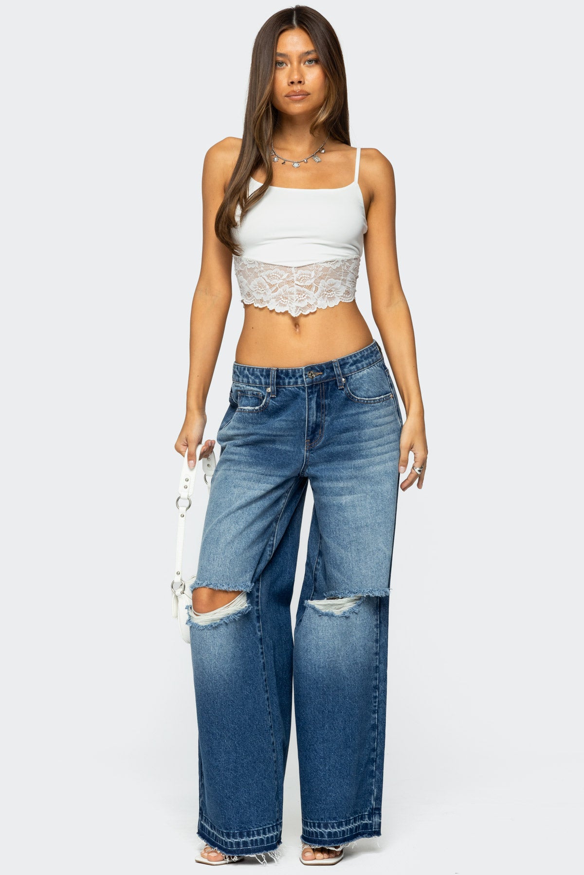 Mylah Lacey Asymmetric Tank Top