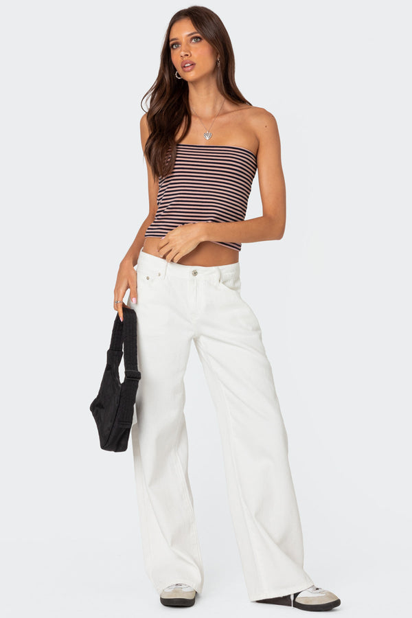 Lilah Striped Tube Top view 2