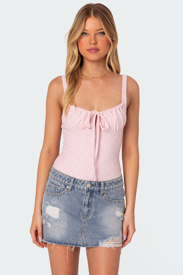 Carol Eyelet Bodysuit view 1