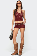Kelani Crochet Shorts