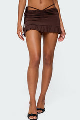 Koda Ruched Mini Skirt