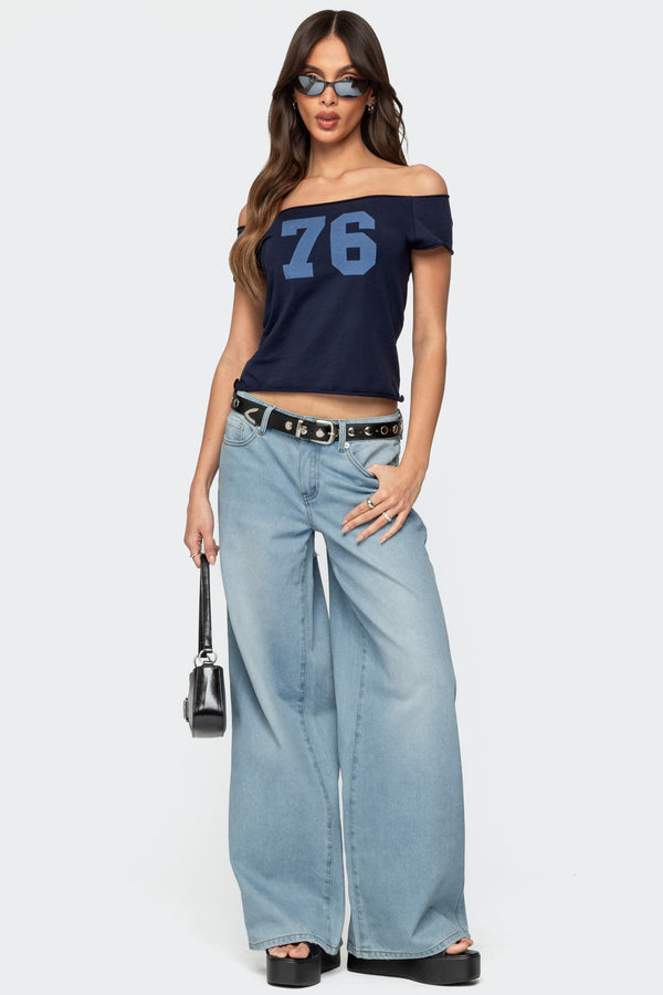 Ripley Distressed Low Rise Baggy Jeans view 2