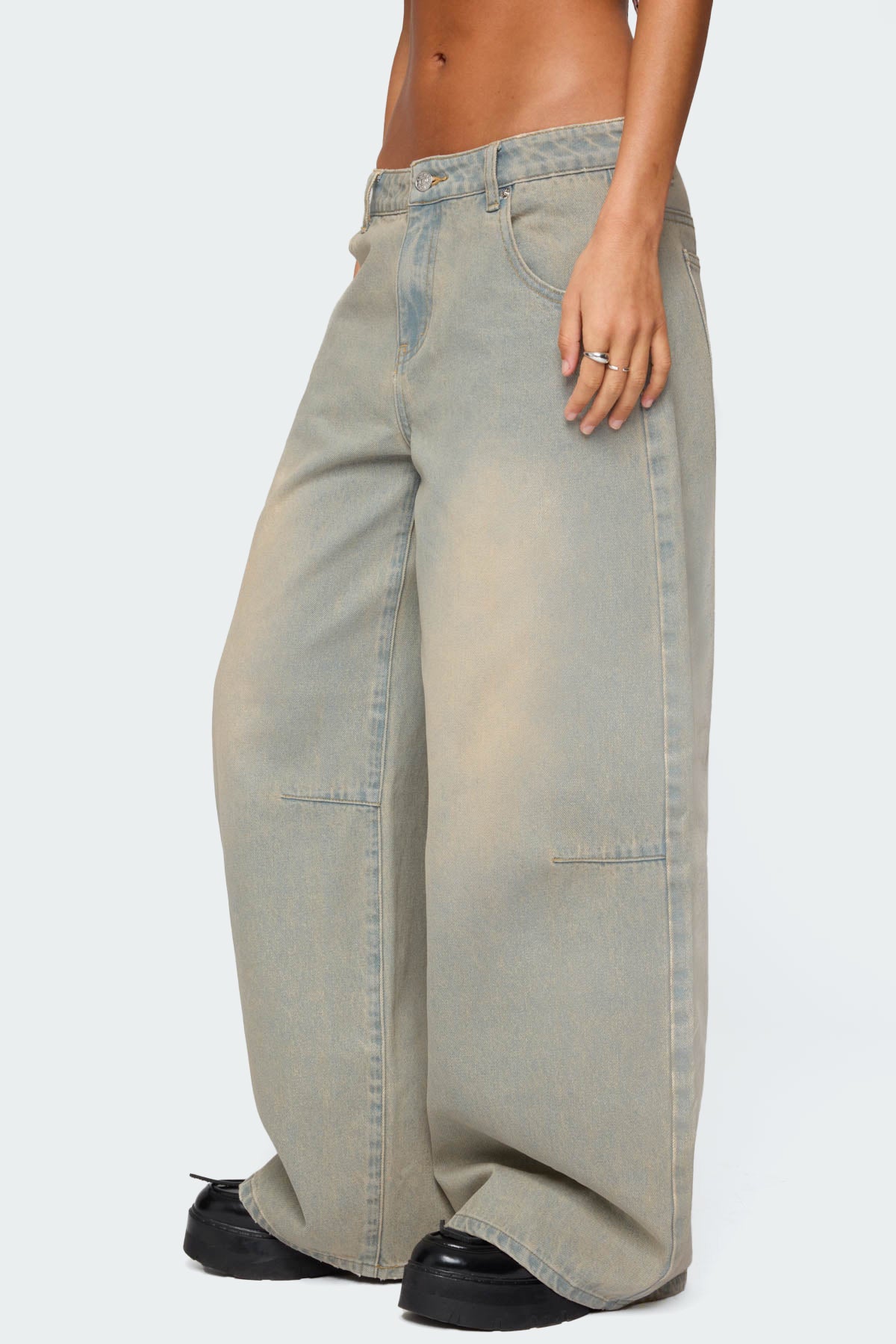 Santi Low Rise Baggy Jeans