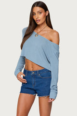 Cropped Off Shoulder Top