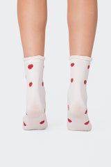 Strawberry Frill Socks