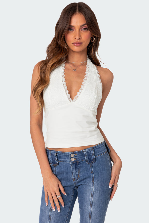Carolyn Lacey Halter Top view 1