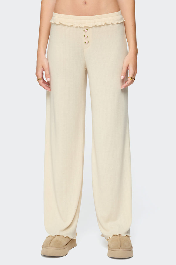 Posy Ruffle Pointelle Pants view 2