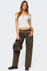 Layken Off Shoulder Textured Top