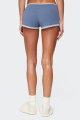 Eliane Contrast Lacey Shorts