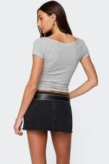Becca Boat Neck Top