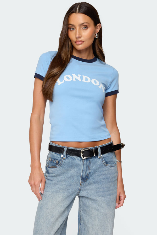 London Contrast T Shirt view 1