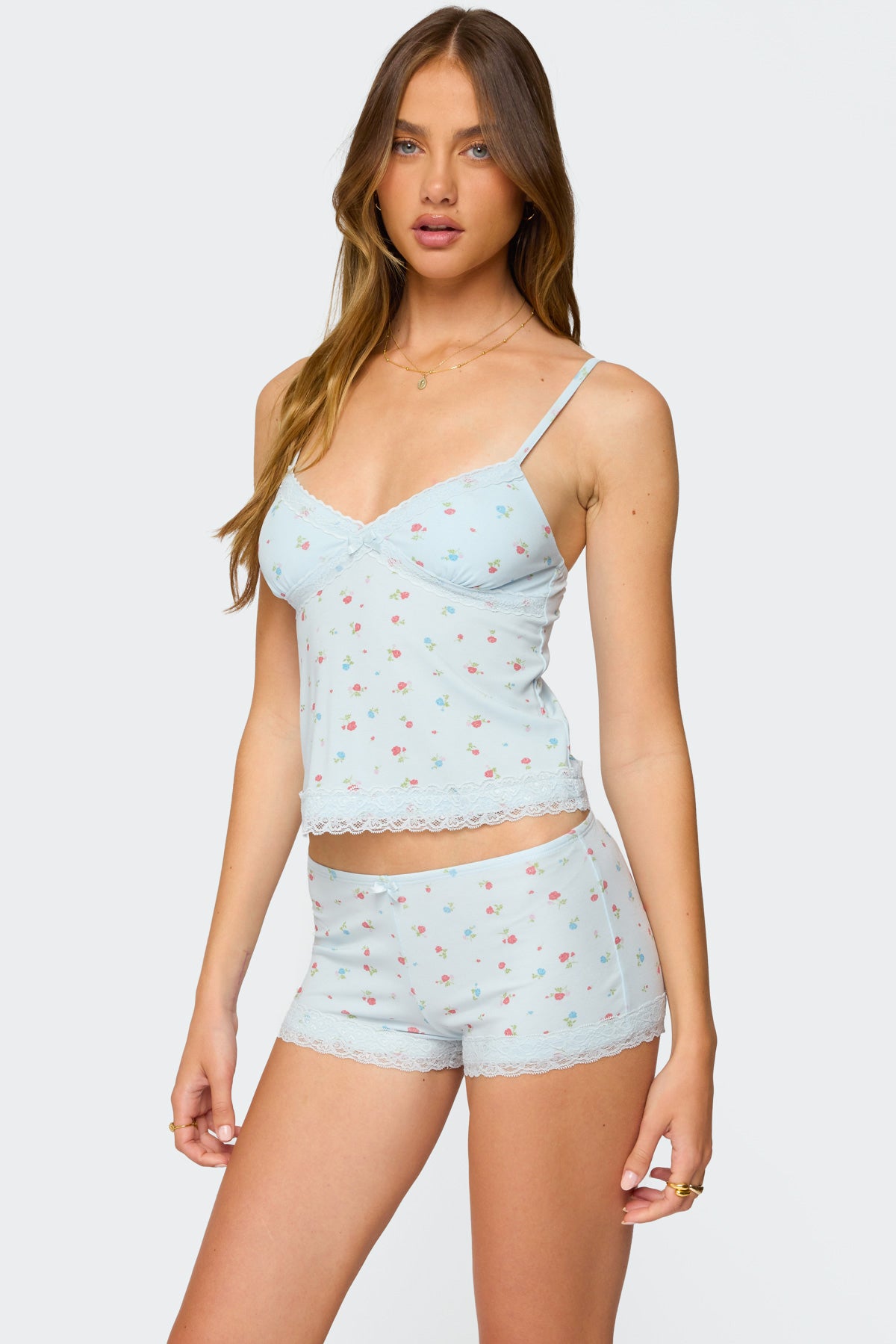 Aurea Lacey Floral Tank Top