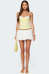 Linnea Layered Contrast Lacey Bra Top