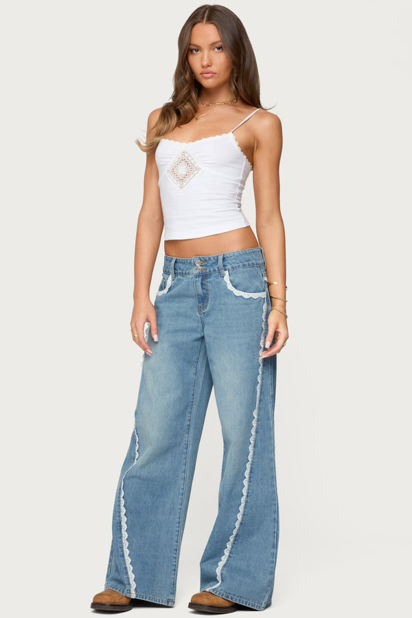 Alisha Lacey Low Rise Baggy Jeans view 1