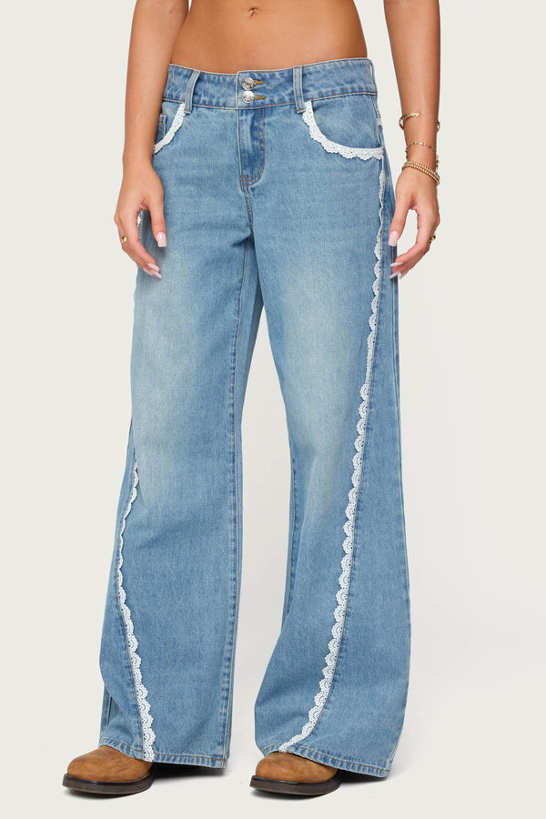 Alisha Lacey Low Rise Baggy Jeans view 2