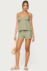 Talula Eyelet Babydoll Top