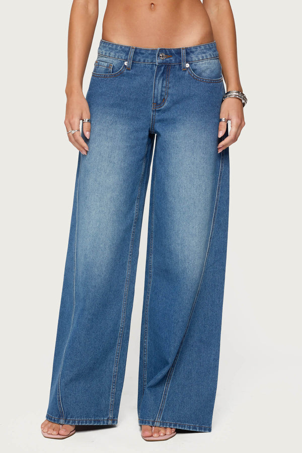 Linden Low Rise Baggy Jeans view 2