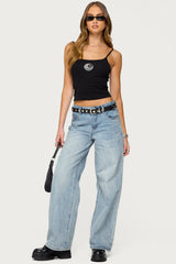 Rhinestone 8 Ball Tank Top