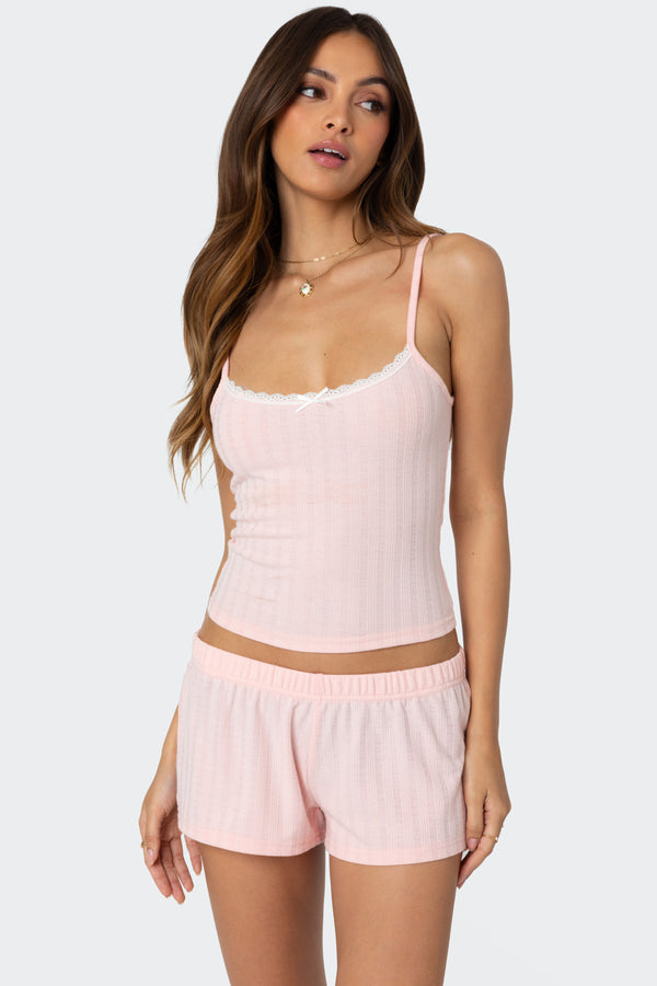 Irene Pointelle Tank Top view 1