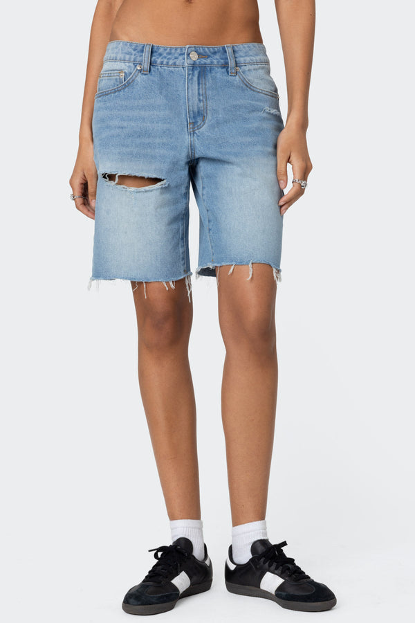 Riptide Denim Bermuda Shorts view 2