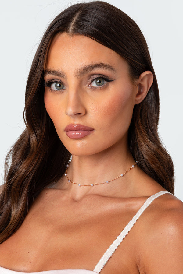 Spaced Out Pearly Necklace view 1