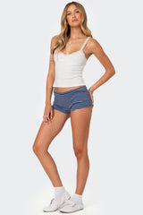 Levia Striped Micro Shorts