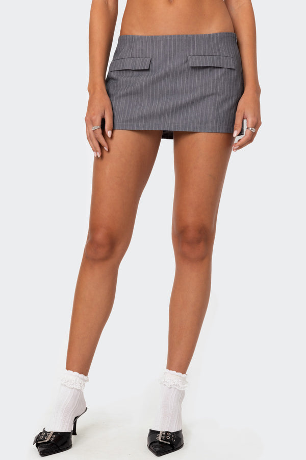 Magnolia Pinstripe Mini Skort view 2