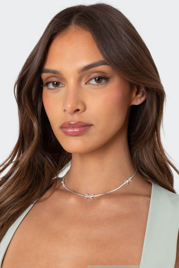 Triple Bow Necklace view 1