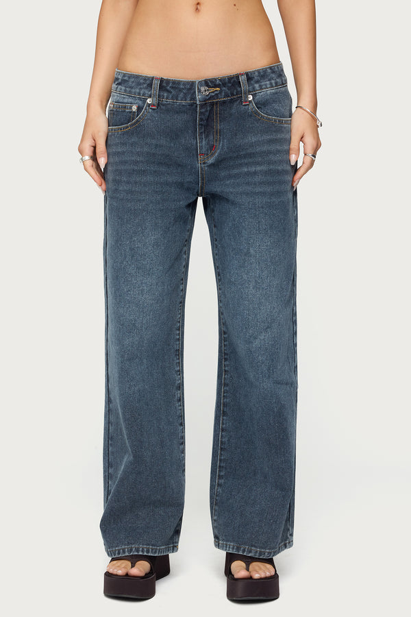 Petite Ace Low Rise Baggy Jeans view 2